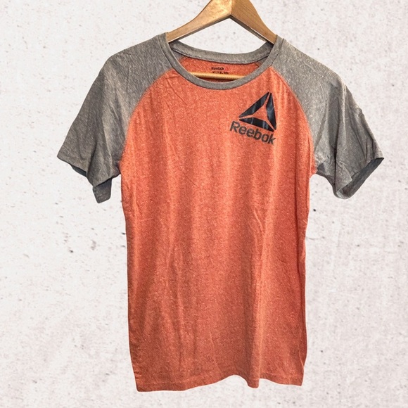 Reebok Orange and Gray Short Sleeve Tee - Picture 1 of 4